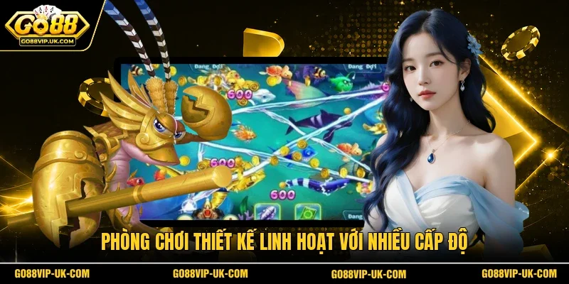 Phòng chơi thiết kế linh hoạt với nhiều cấp độ